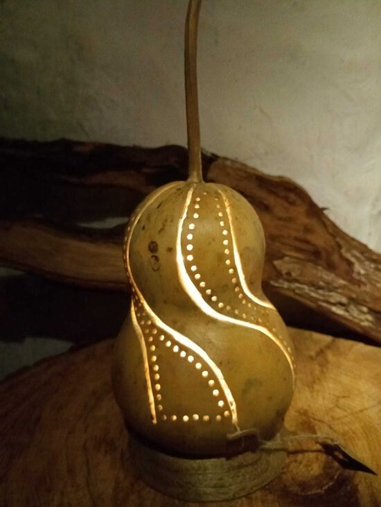 Lampe calebasse